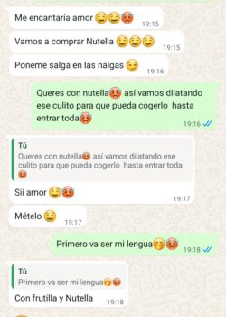 Chat filtrado con mi novia adolescente putita 7